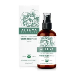Alteya Organics Bulgarian White Rose Water - Valkoruusuvesi Lasisuihkepullo 120 ml