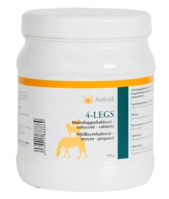Anicol 4-Legs maitohappobakteeri 450 g - koirille, kissoille ja hevosille - Päiväys 03/2027