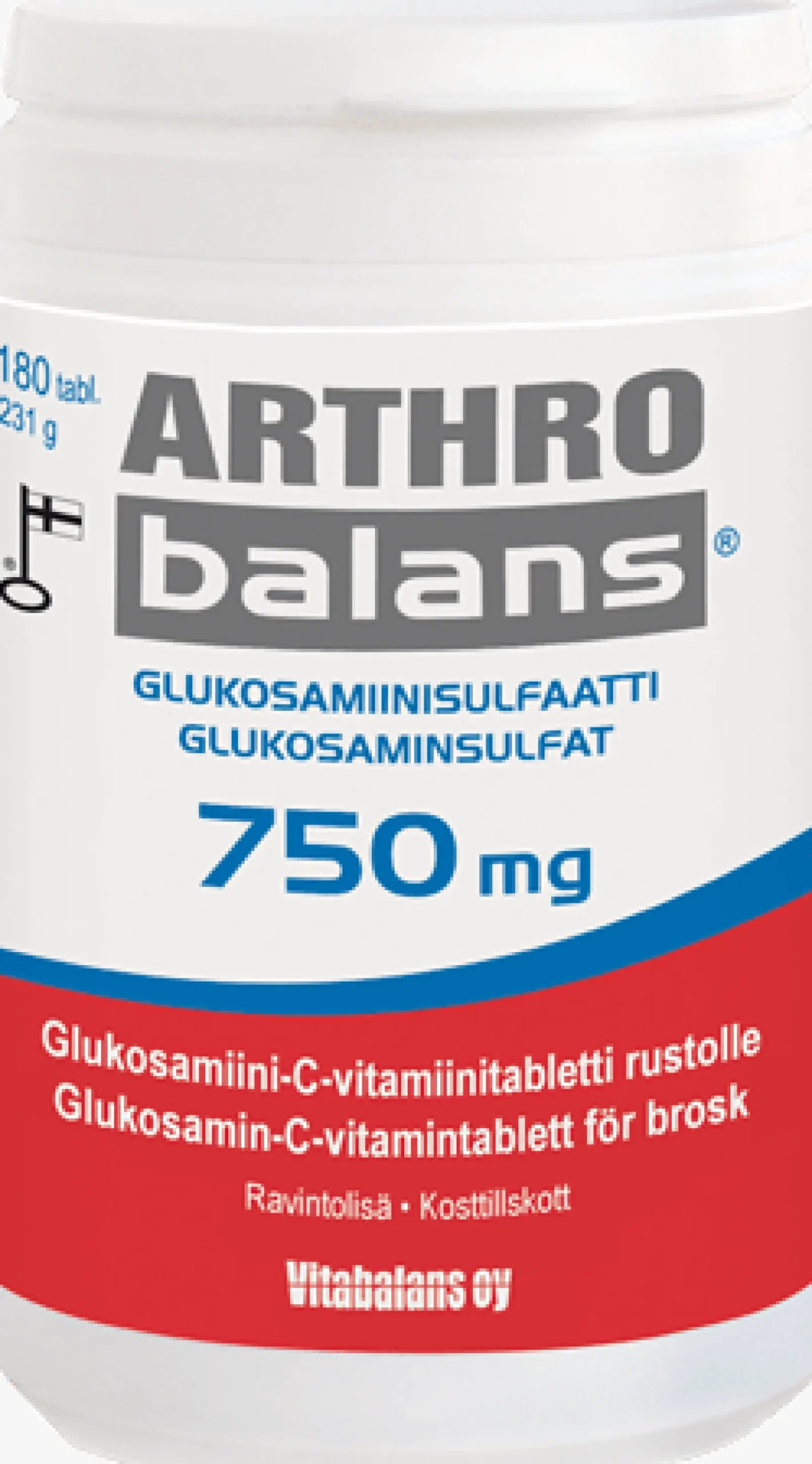 Arthrobalans 750 mg Glukosamiini 180 tabl.