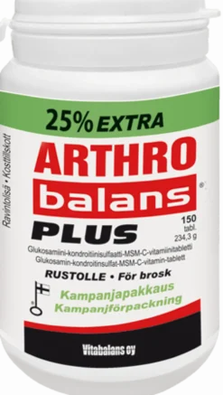 Arthrobalans Plus Glukosamiini + 25 % KAMPANJAPAKKAUS 150 tabl.