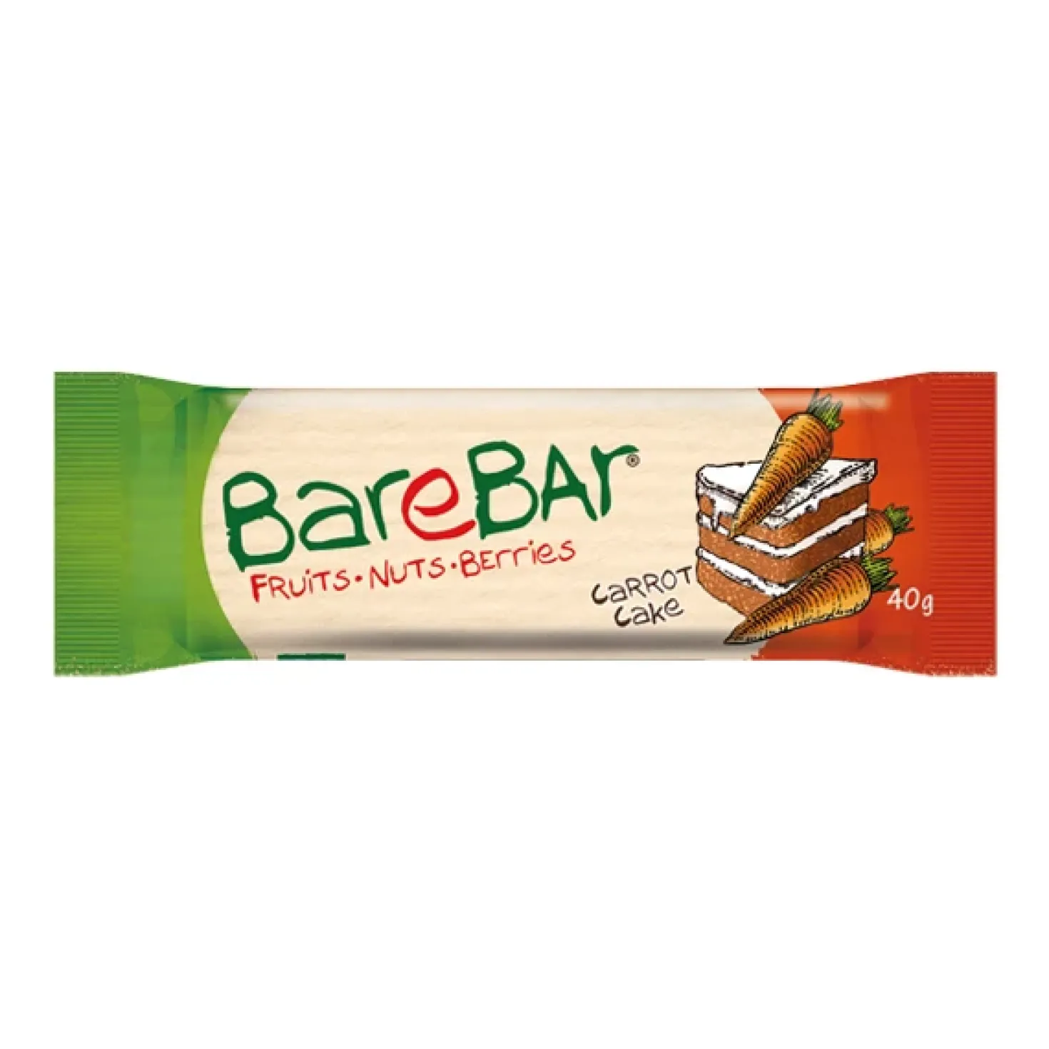 Barebar Taatelipatukka Porkkanakakku 40 g - erä - Päiväys 11/2026