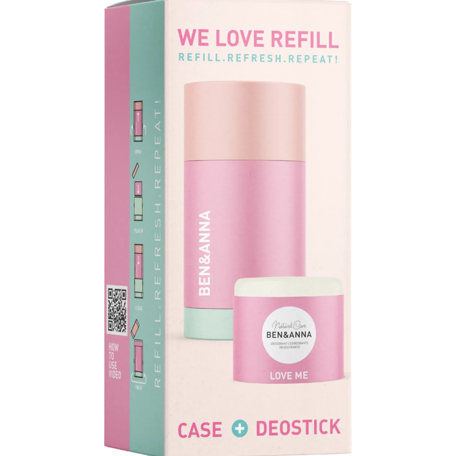Ben & Anna Love Me - Deodorantti Kotelo + Täyttöpakkaus 40 g