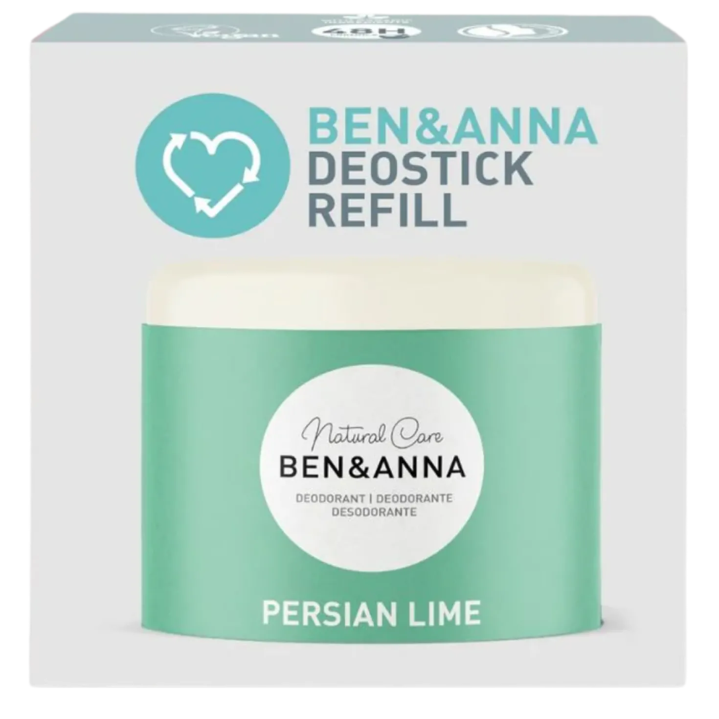 Ben & Anna Persian Lime - Deodorantti Täyttöpakkaus 40 g - poistuu