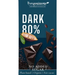 Benjamissimo Tumma Suklaa 80% 60 g