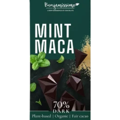 Benjamissimo Tumma Suklaa 70% Minttu & Maca 60 g
