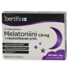 Bertil's Melatoniini + Rauhoittavat yrtit 1,9 mg 60 tabl.