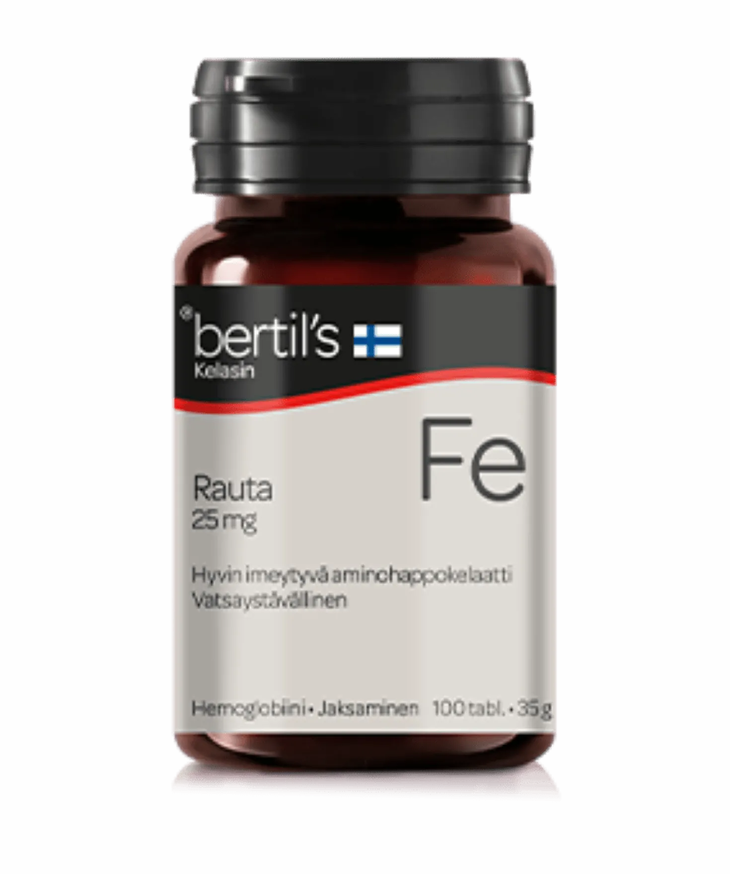 Bertil's Rauta 25 mg - Rauta-aminohappokelaatti 100 tabl.
