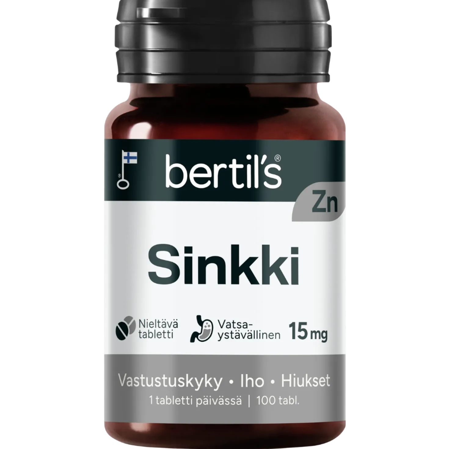 Bertil's Sinkki 15 mg 100 tabl.