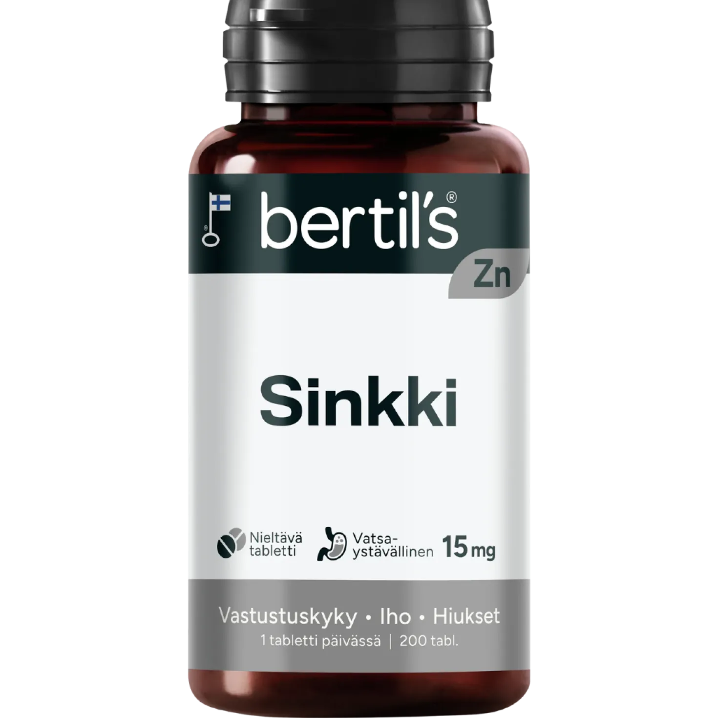 Bertil's Sinkki 15 mg 200 tabl.