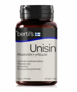 Bertil's Unisin 90 tabl. - Melatoniini+yrttiuute