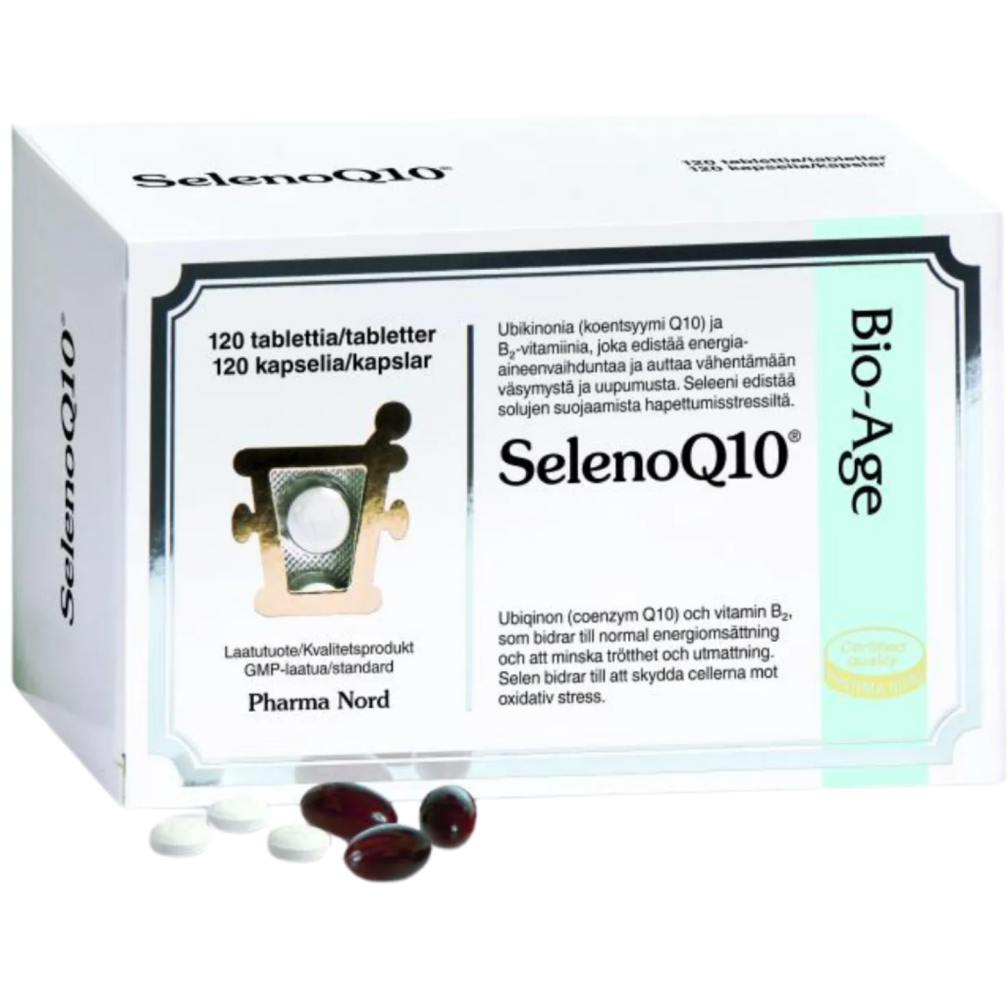 Bio-Age SelenoQ10 120 tabl. + 120 kaps. - poistuu