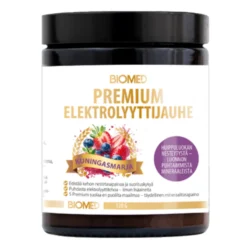 Biomed Premium Elektrolyyttijauhe Kuningasmarja 120 g