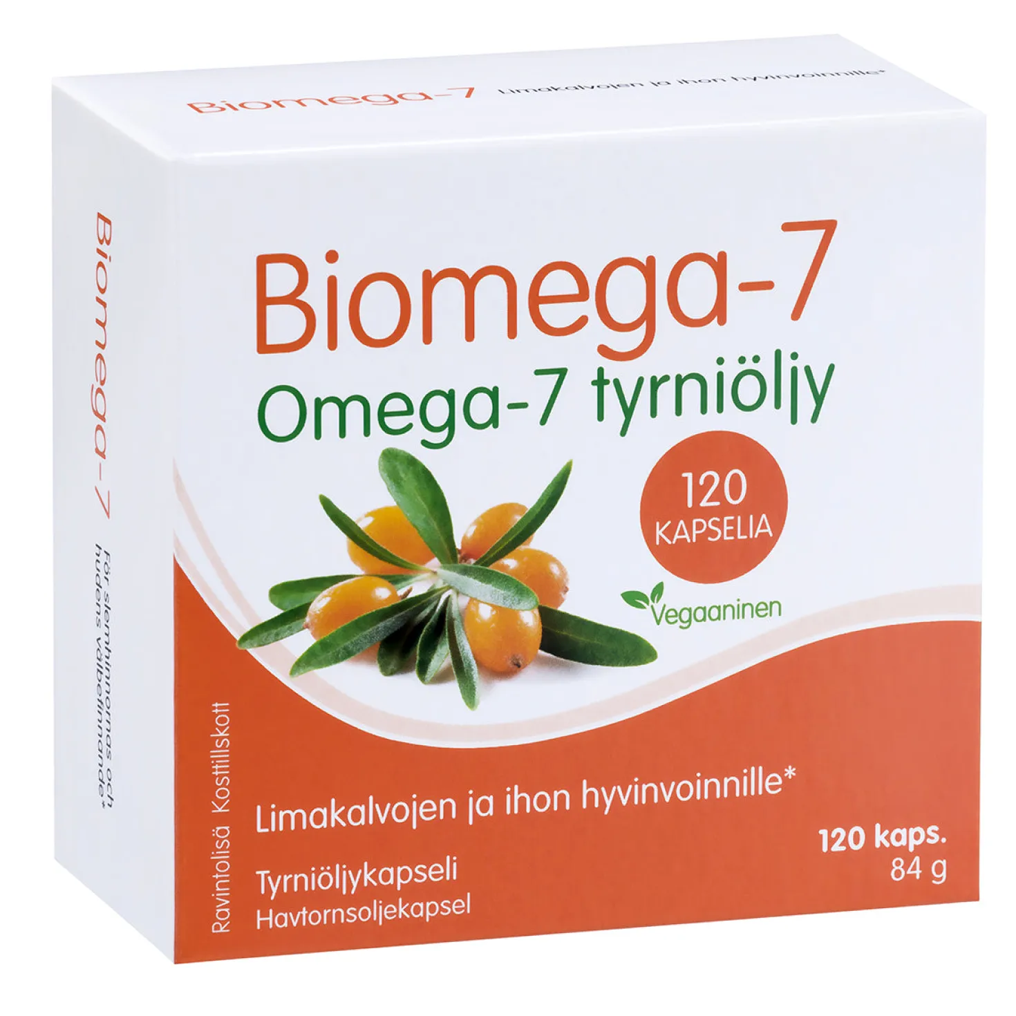 Biomega-7 Omega-7 Tyrniöljykapseli 120 kaps.