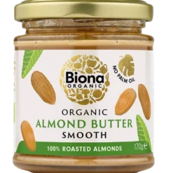 Biona Organic Almond Butter Smooth - Luomu Mantelitahna 170 g