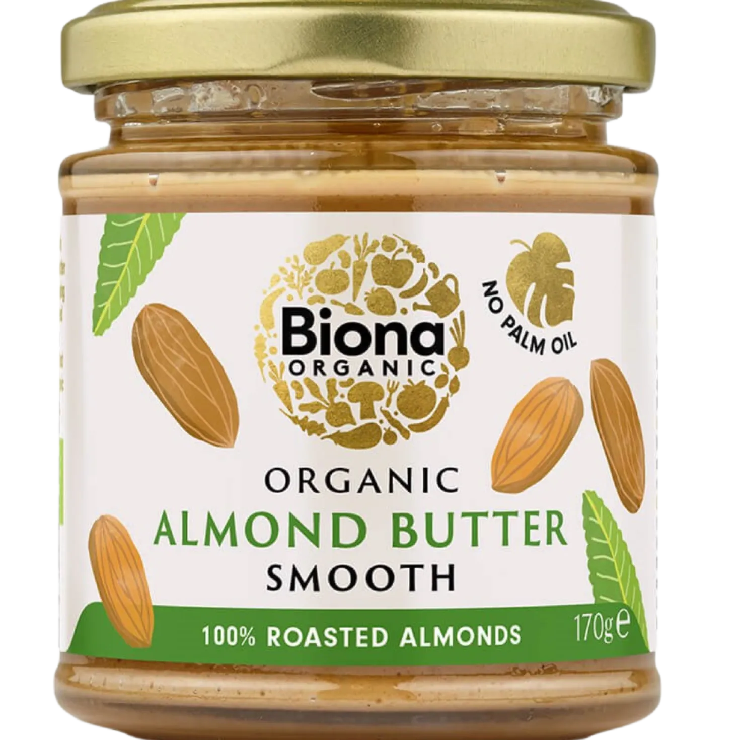 Biona Organic Almond Butter Smooth - Luomu Mantelitahna 170 g