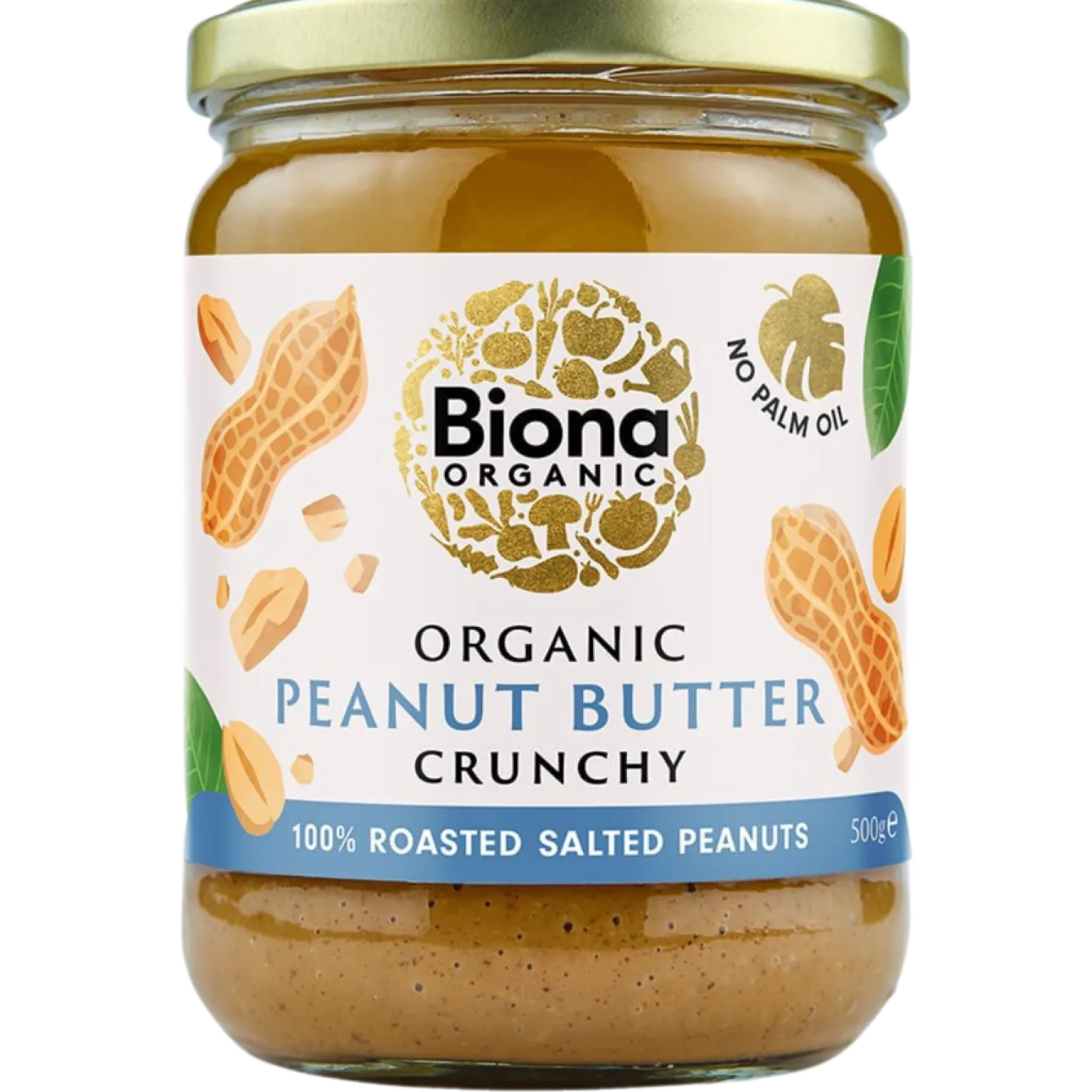 Biona Organic Maapähkinävoi Crunchy 500 g