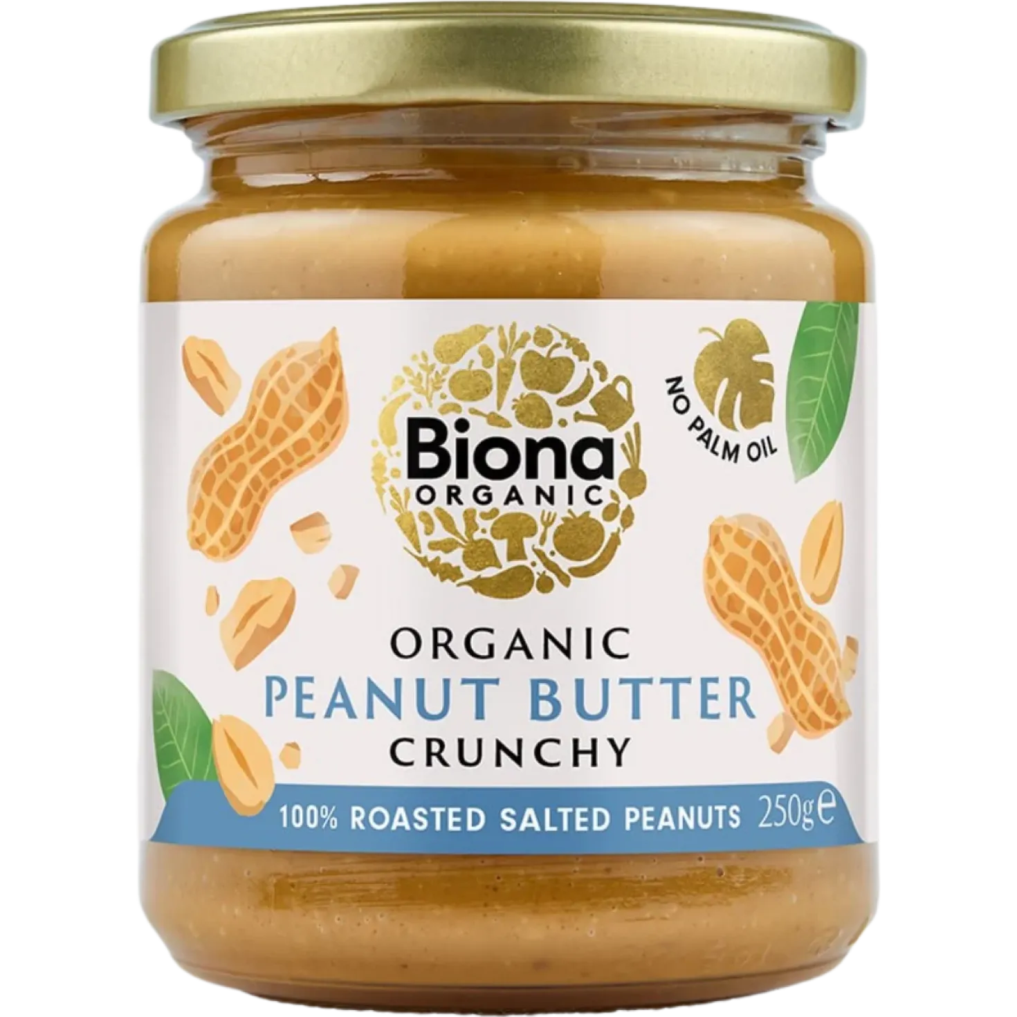 Biona Organic Peanut Butter Crunchy - Maapähkinävoi 250 g