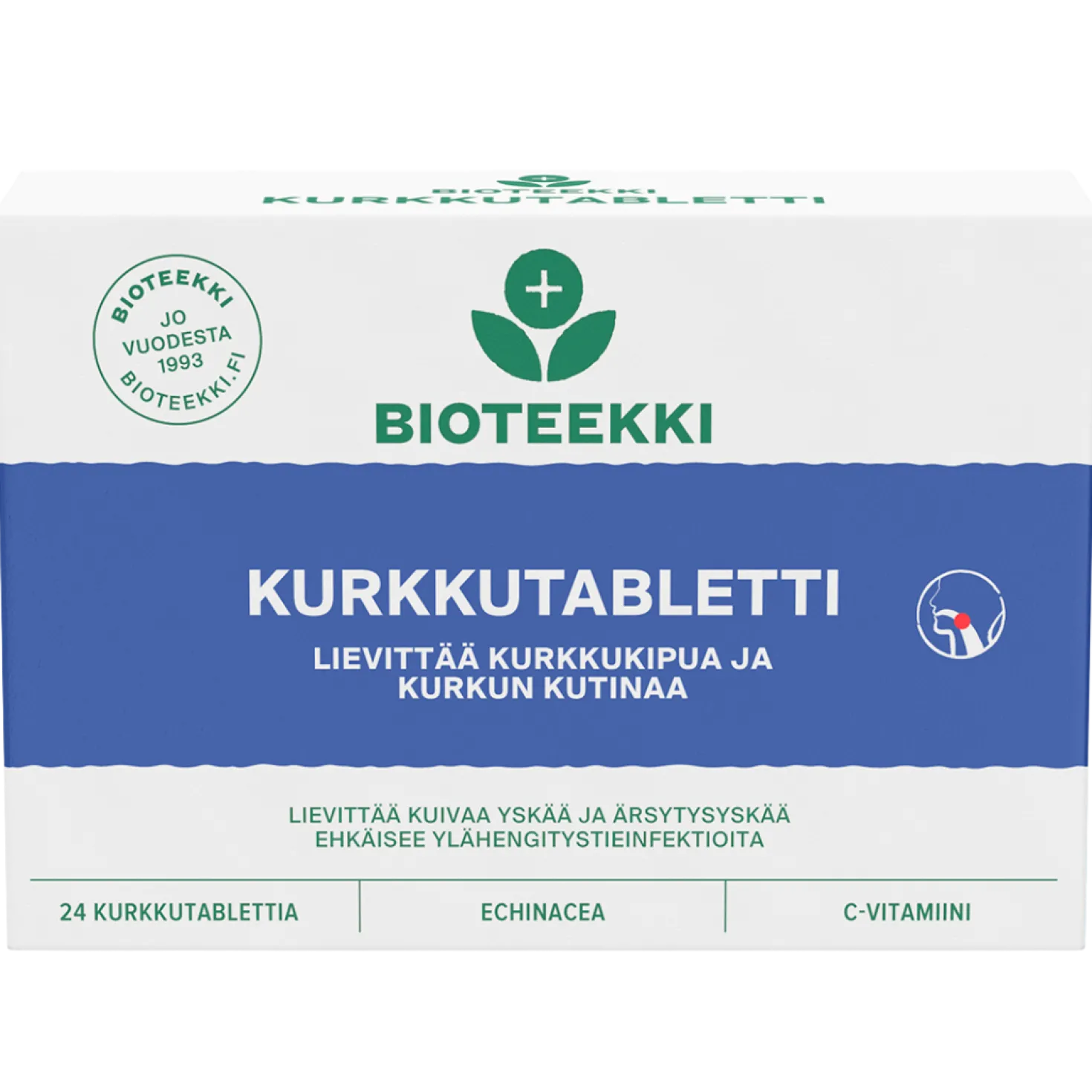 Bioteekki Kurkkutabletti 24 tabl.
