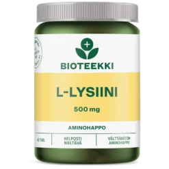 Bioteekki L-Lysiini 500 mg 60 tabl.
