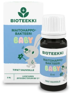 Bioteekki Maitohappobakteeri Baby Tipat 8 ml - Päiväys 10/2026 - erä