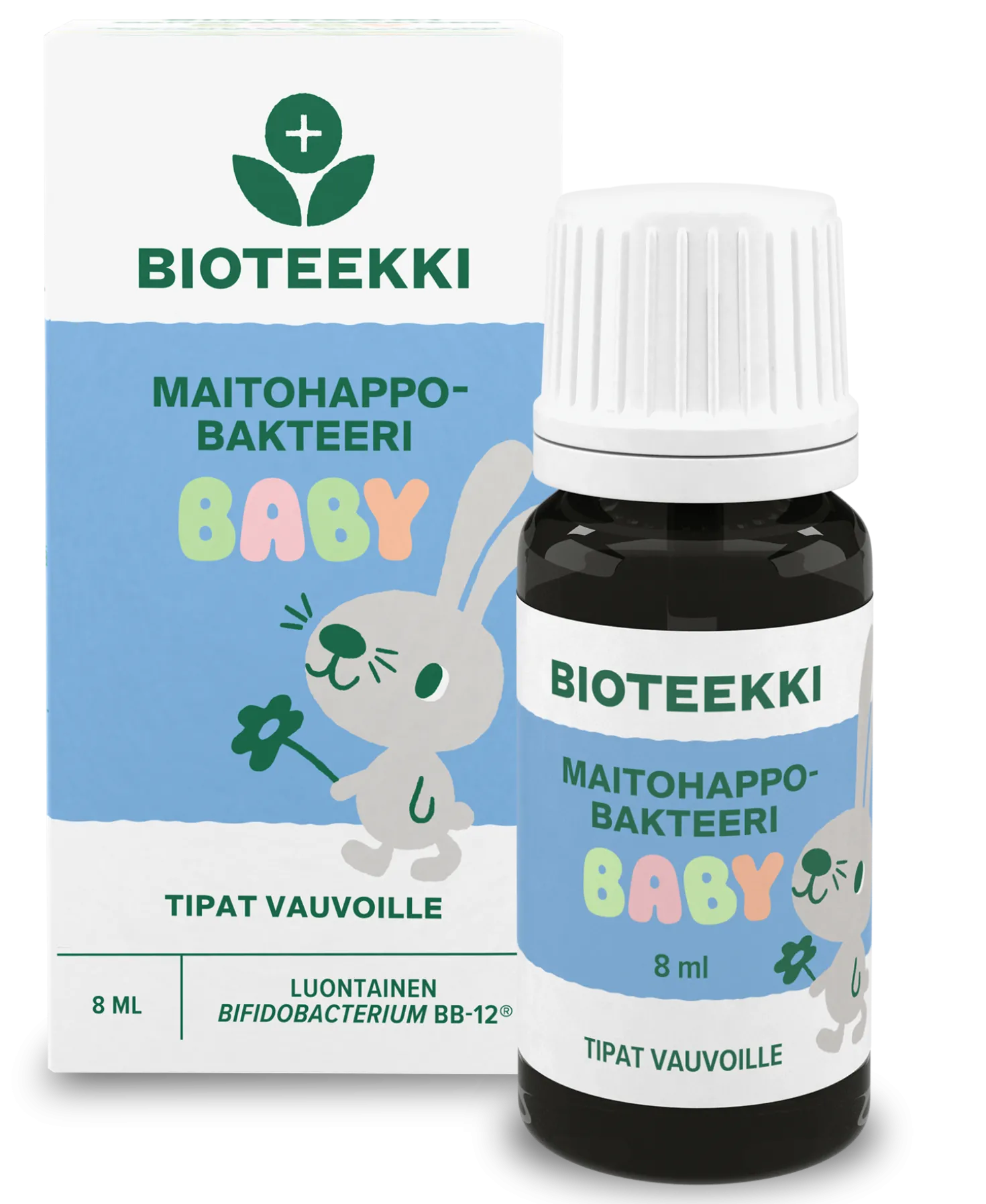 Bioteekki Maitohappobakteeri Baby Tipat 8 ml - Päiväys 10/2026 - erä