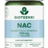 Bioteekki NAC 650 mg + Seleeni 60 tabl.
