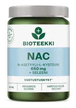 Bioteekki NAC 650 mg + Seleeni 60 tabl.