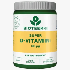 Bioteekki Super D-vitamiini 50 µg 100 kaps.
