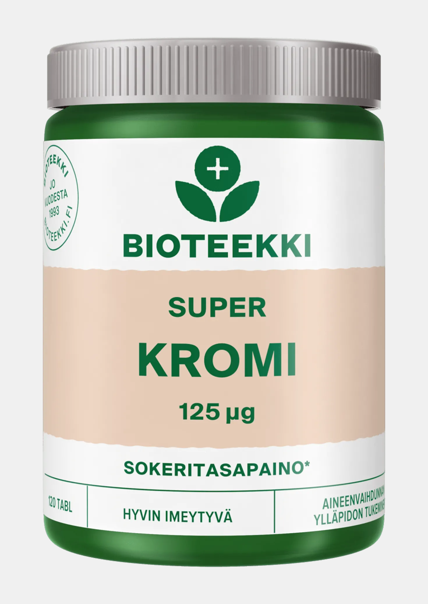 Bioteekki Super Kromi 125 µg 120 tabl.