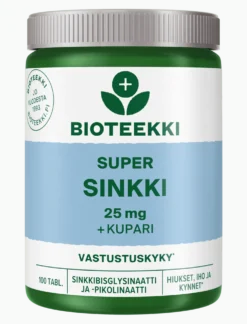 Bioteekki Super Sinkki + kupari 100 tabl.