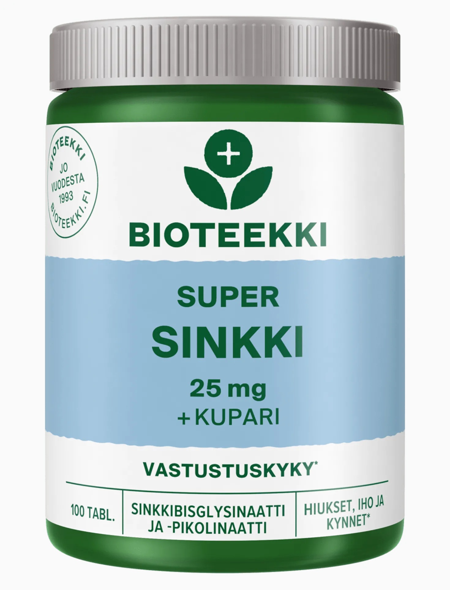 Bioteekki Super Sinkki + kupari 100 tabl.
