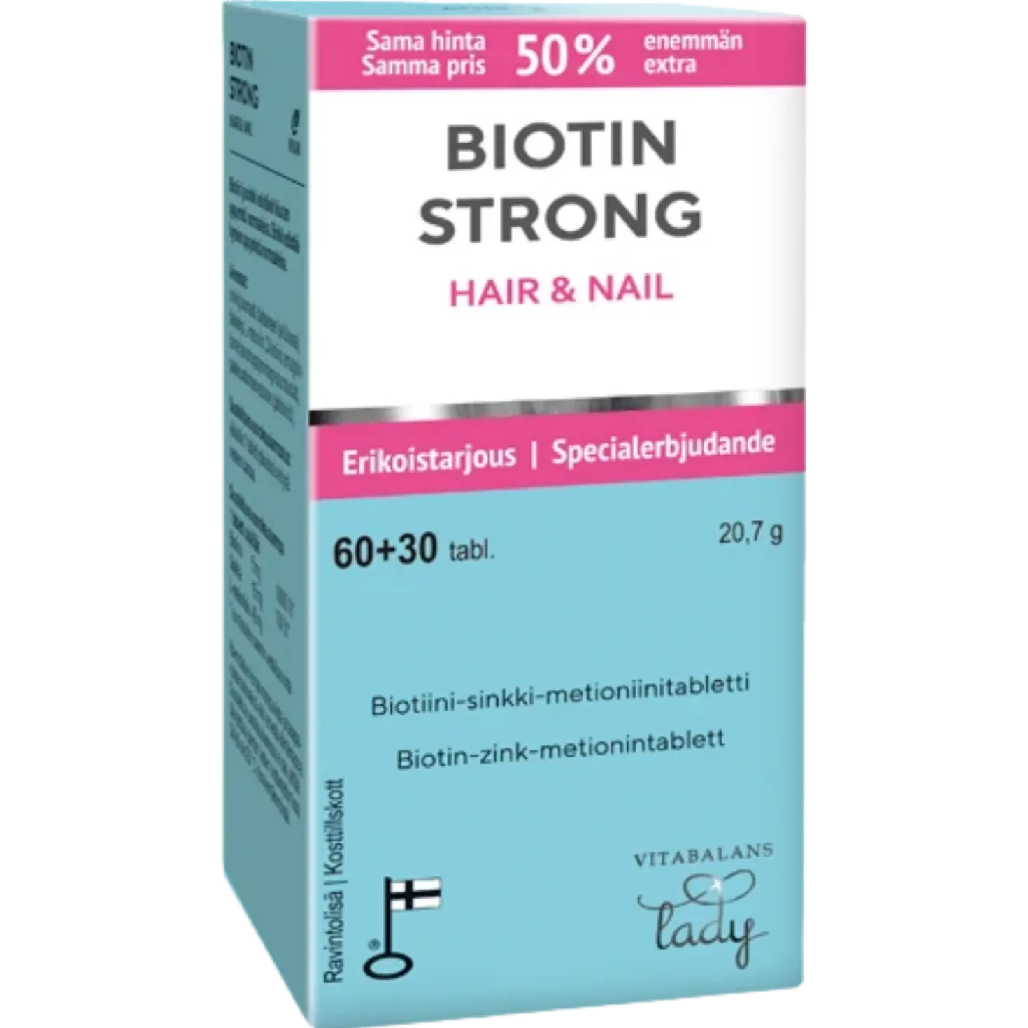 Biotin Strong Hair & Nail 60+30 tabl.