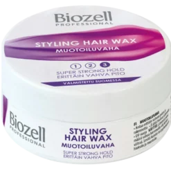 Biozell Professional Styling Hair Wax - Muotoiluvaha 100 g - Vahva pito - erä
