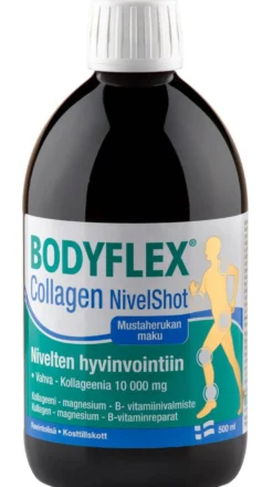 Bodyflex Collagen NivelShot - Kollageeni-magnesium-B-vitamiinivalmiste 500 ml