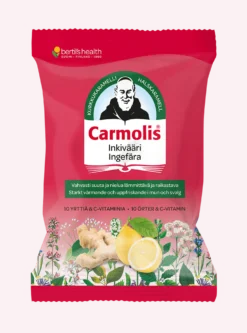 Carmolis Inkivääri Kurkkukaramelli 75 g