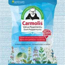 Carmolis Vahva Piparminttu kurkkukaramelli 75 g