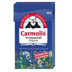 Carmolis Yrttipastilli, sokeriton 45 g