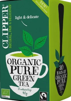 Clipper Organic Pure Green - Vihreä tee 20 pss