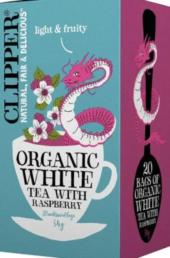 Clipper Organic White Tea With Rasberry - Valkoinen Tee Vadelma 20 Teepussia