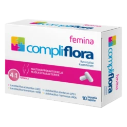 Compliflora Femina - 4 maitohappobakteerikantaa 10 kaps.