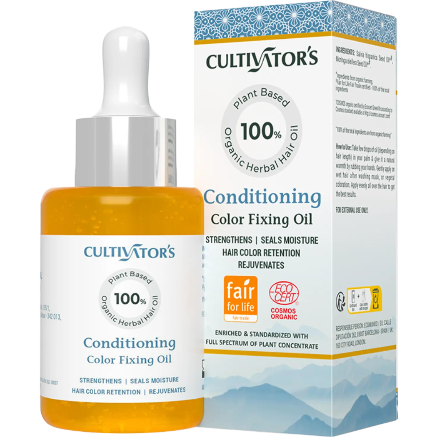 Cultivators Organic Conditioning Herbal Hair Oil - Hiusöljy 30 ml