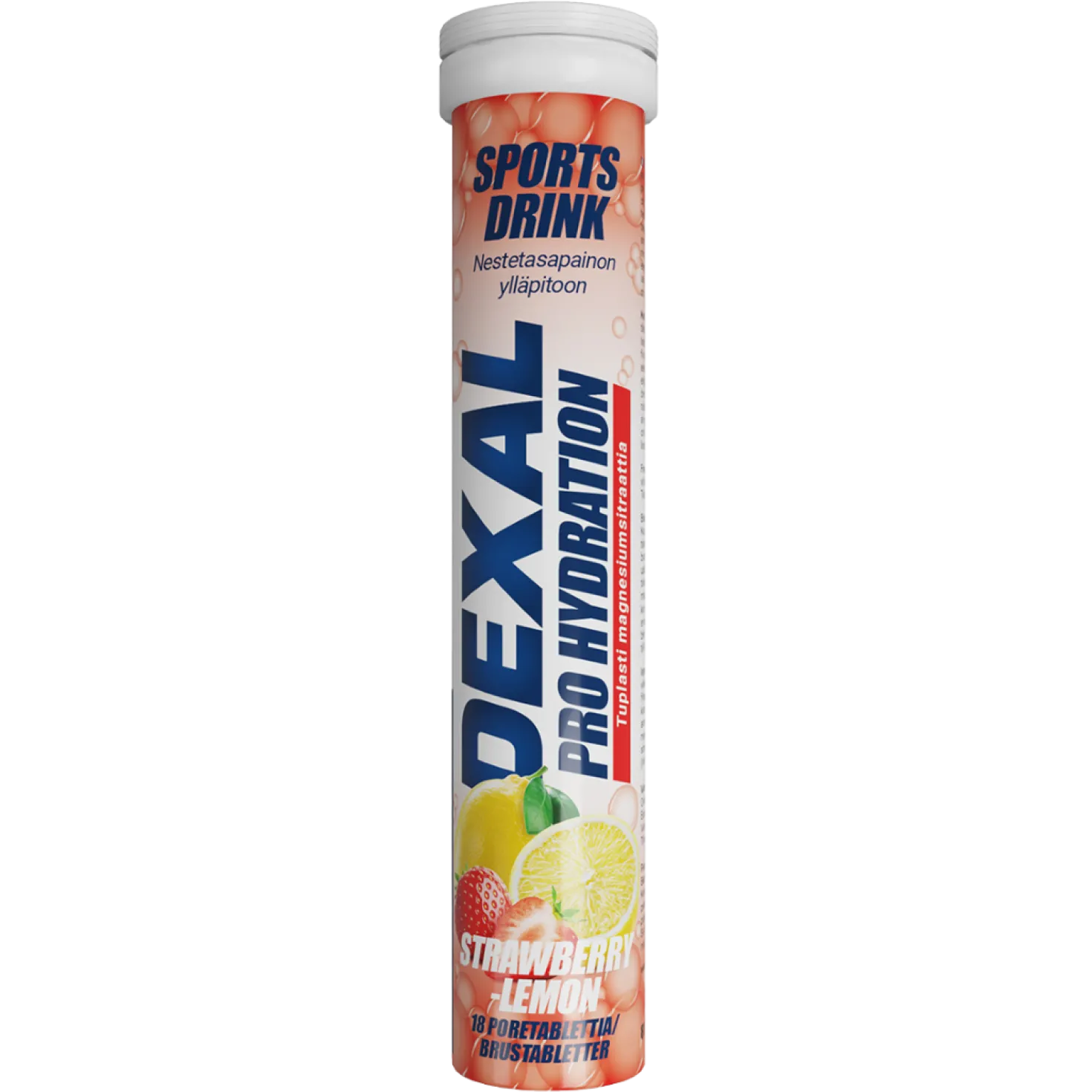 Dexal Pro Hydration Strawberry-Lemon - urheilujuoma 18 poretablettia