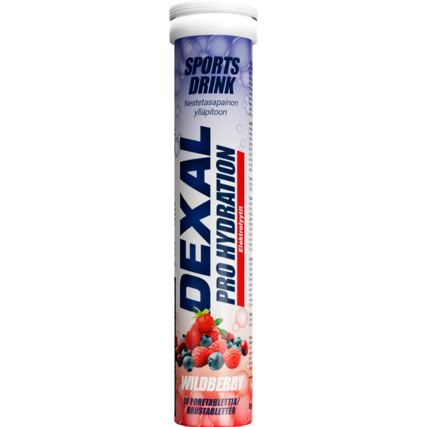 Dexal Pro Hydration Wildberry - urheilujuoma 18 poretablettia - erä