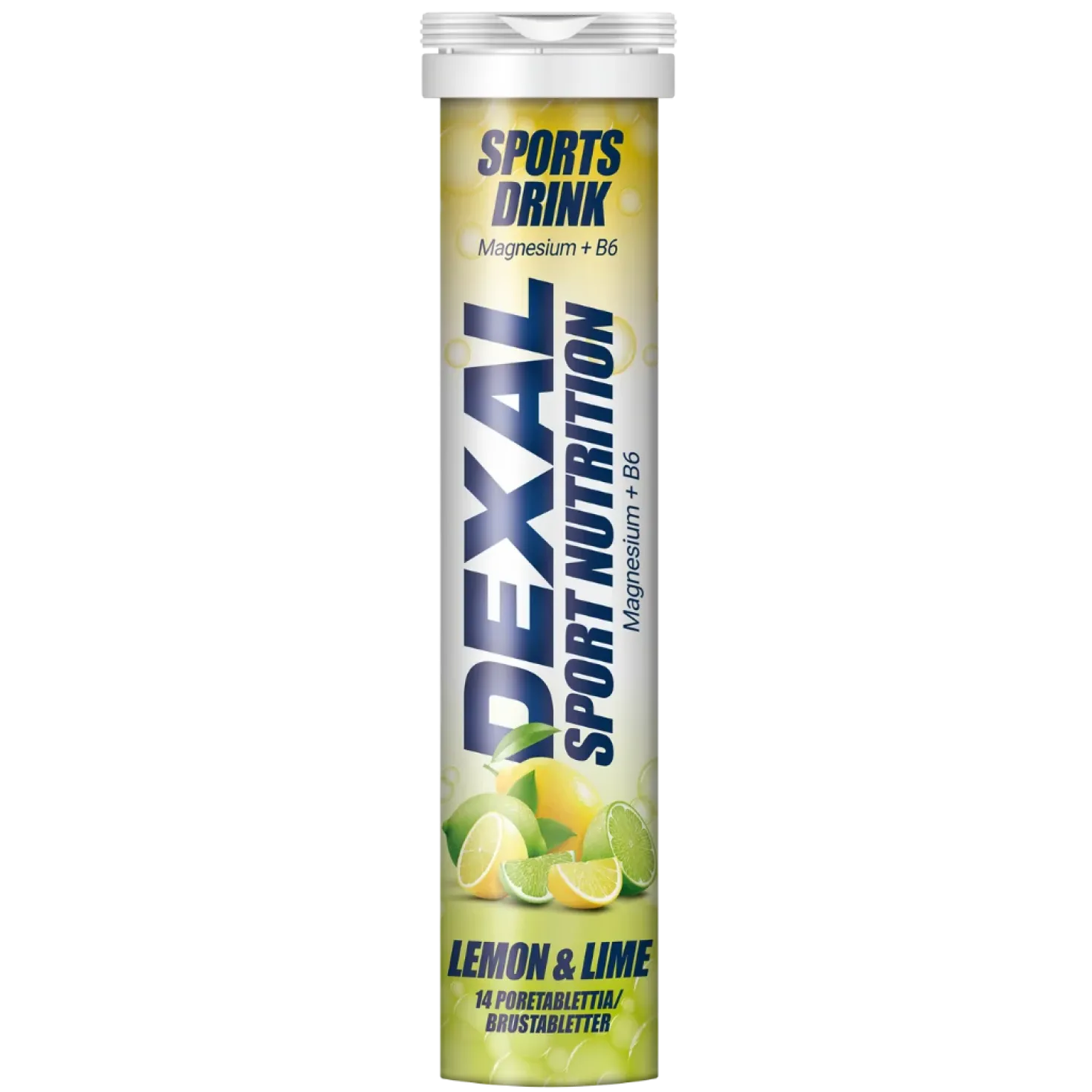 Dexal Sport Nutrition - Magnesium + B6 Sitruuna-Lime 14 Poretablettia - Päiväyserä 02/2027