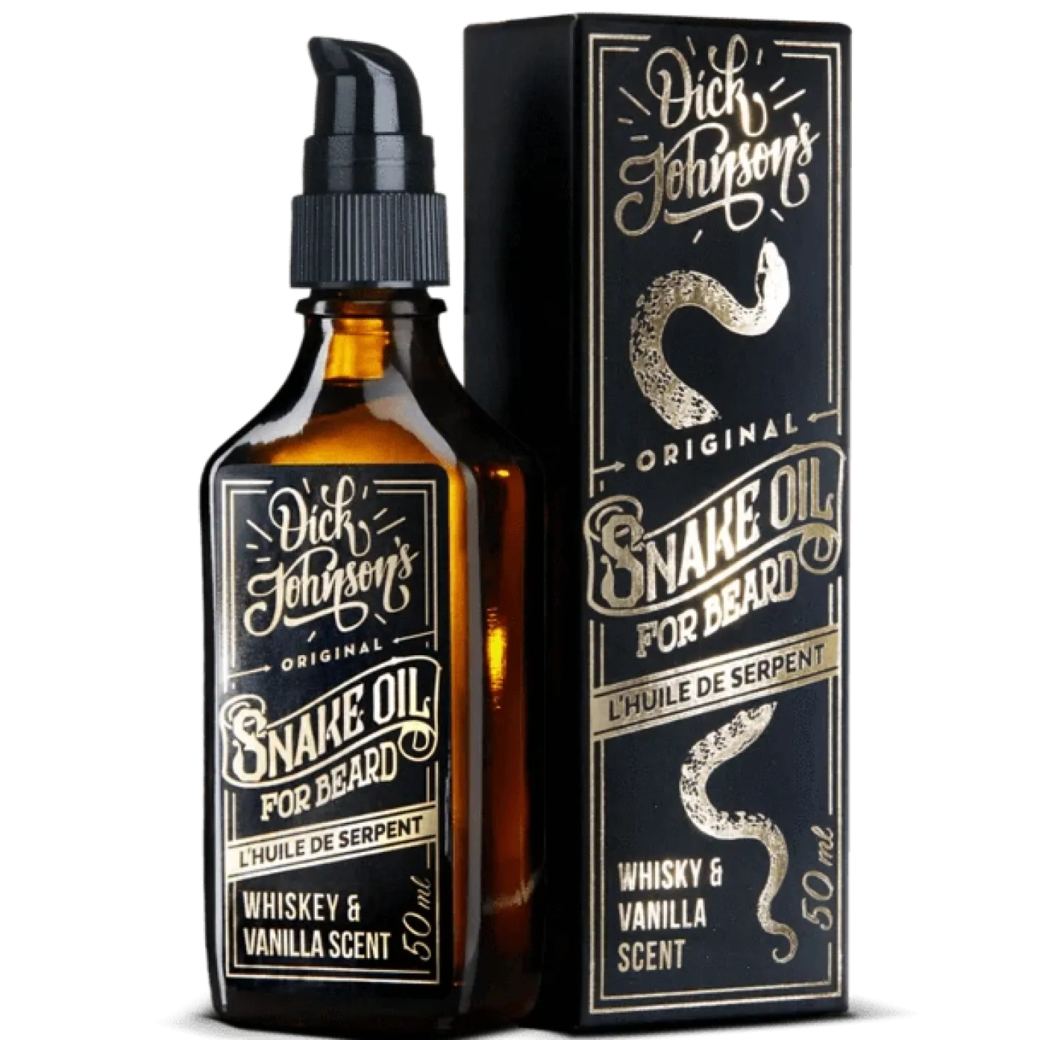 Dick Johnson Snake Oil Whiskey & Vanilla Scent Beard Oil - Partaöljy 50 ml
