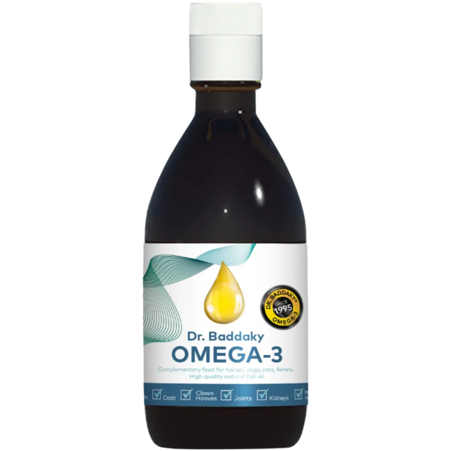 Dr. Baddaky Omega-3 - Koirille, kissoille ja hevosille 200 ml