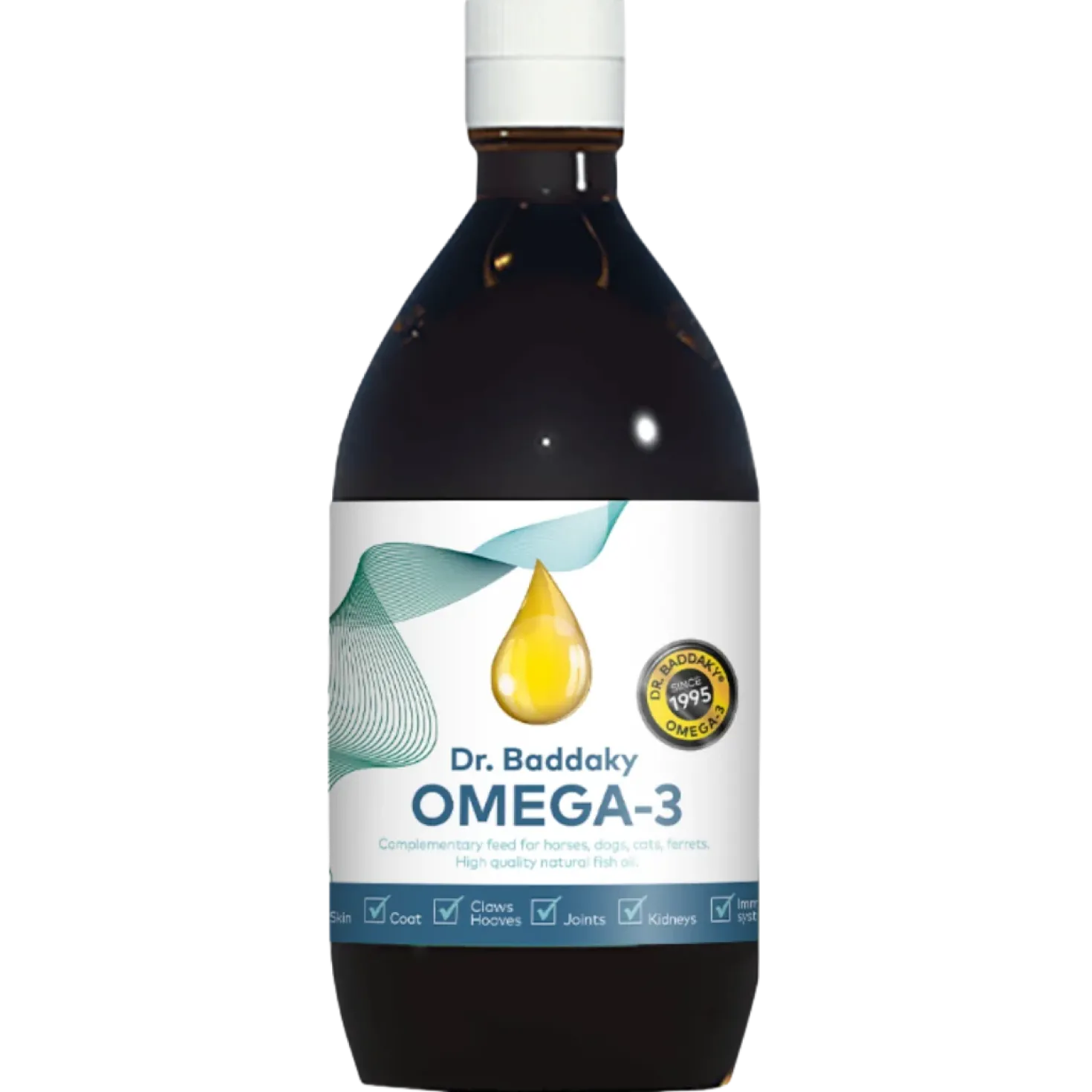 Dr. Baddaky Omega-3 - Koirille, kissoille ja hevosille 500 ml