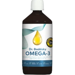 Dr. Baddaky Omega-3 - Koirille, kissoille ja hevosille 1000 ml