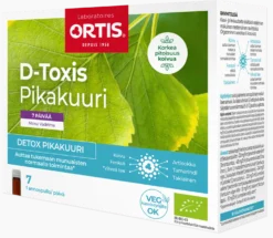 D-Toxis Pikakuuri Vadelma Luomu 7 x 15 ml