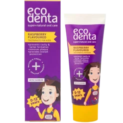 Ecodenta Rasberry Flavoured Toothpaste For Kids - Vadelmanmakuinen Hammastahna Lapsille 75 ml